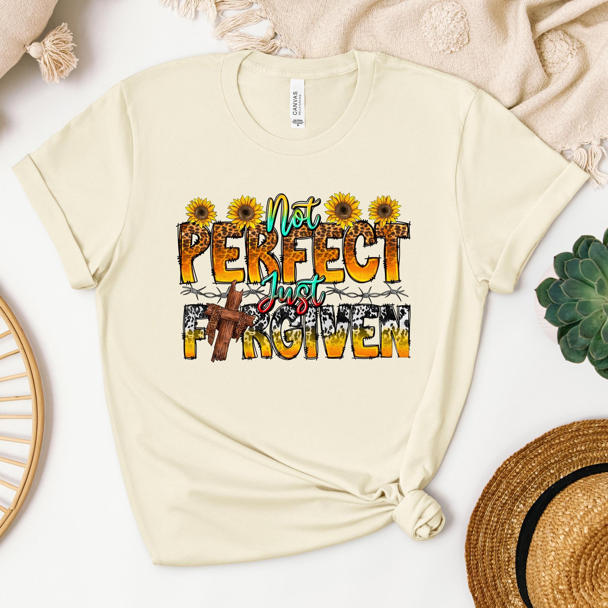 Not Perfect Just Forgiven Sunflower 01