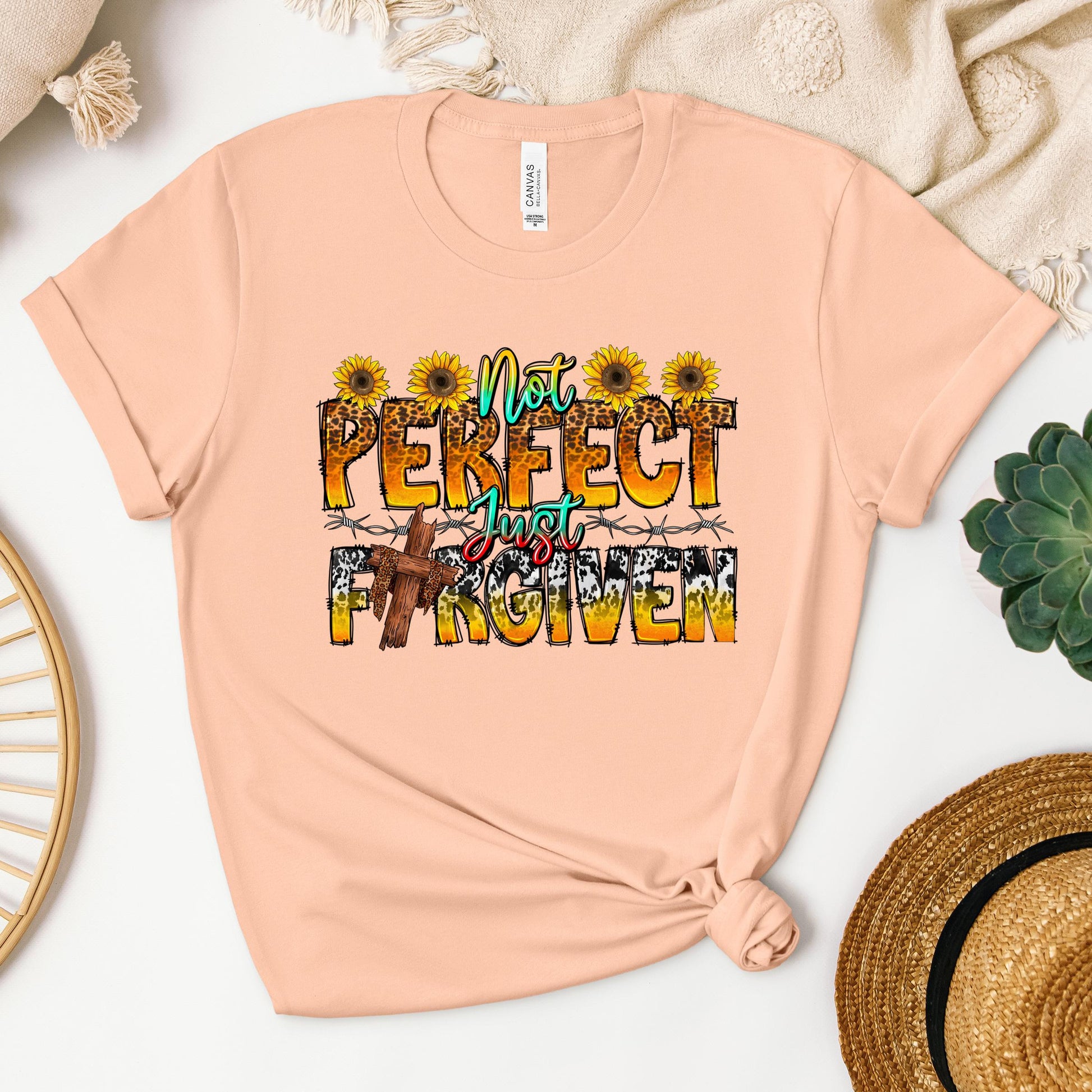 Not Perfect Just Forgiven Sunflower 01