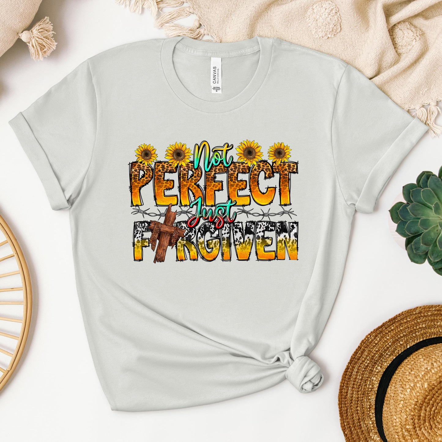 Not Perfect Just Forgiven Sunflower 01