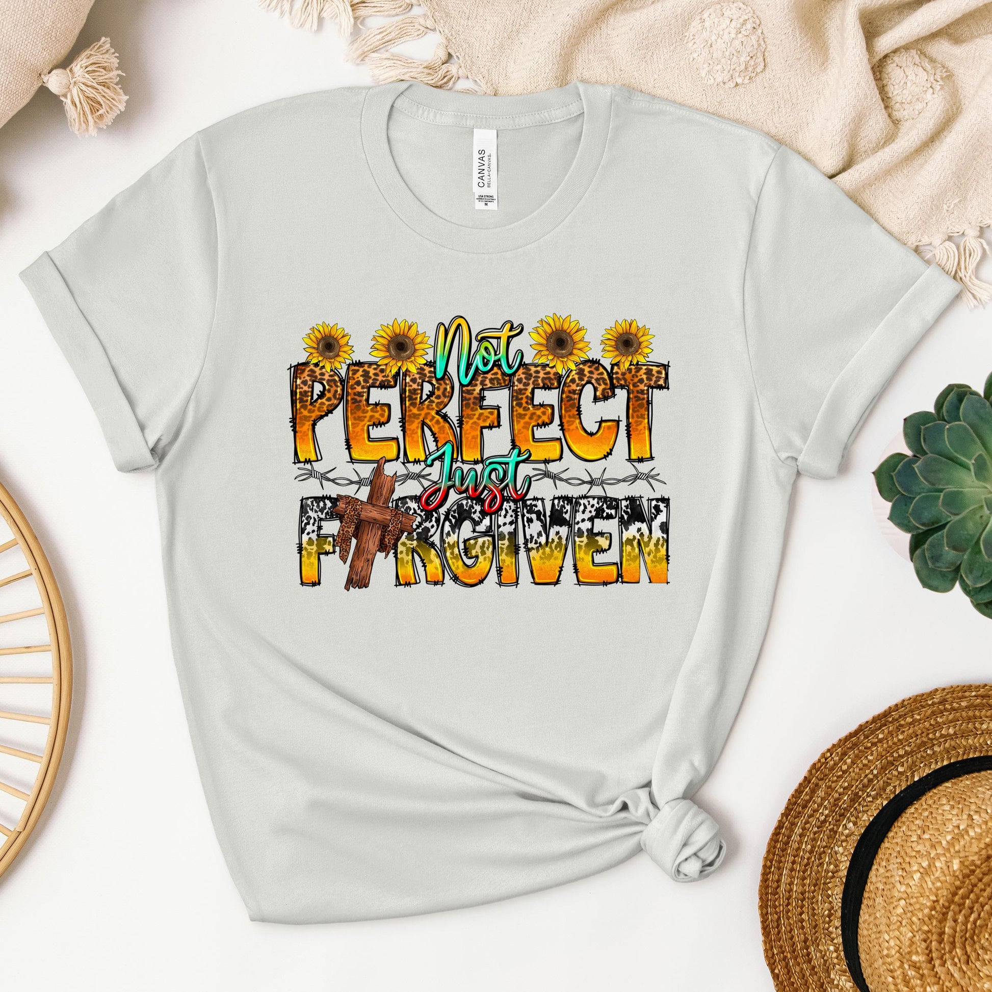 Not Perfect Just Forgiven Sunflower 01
