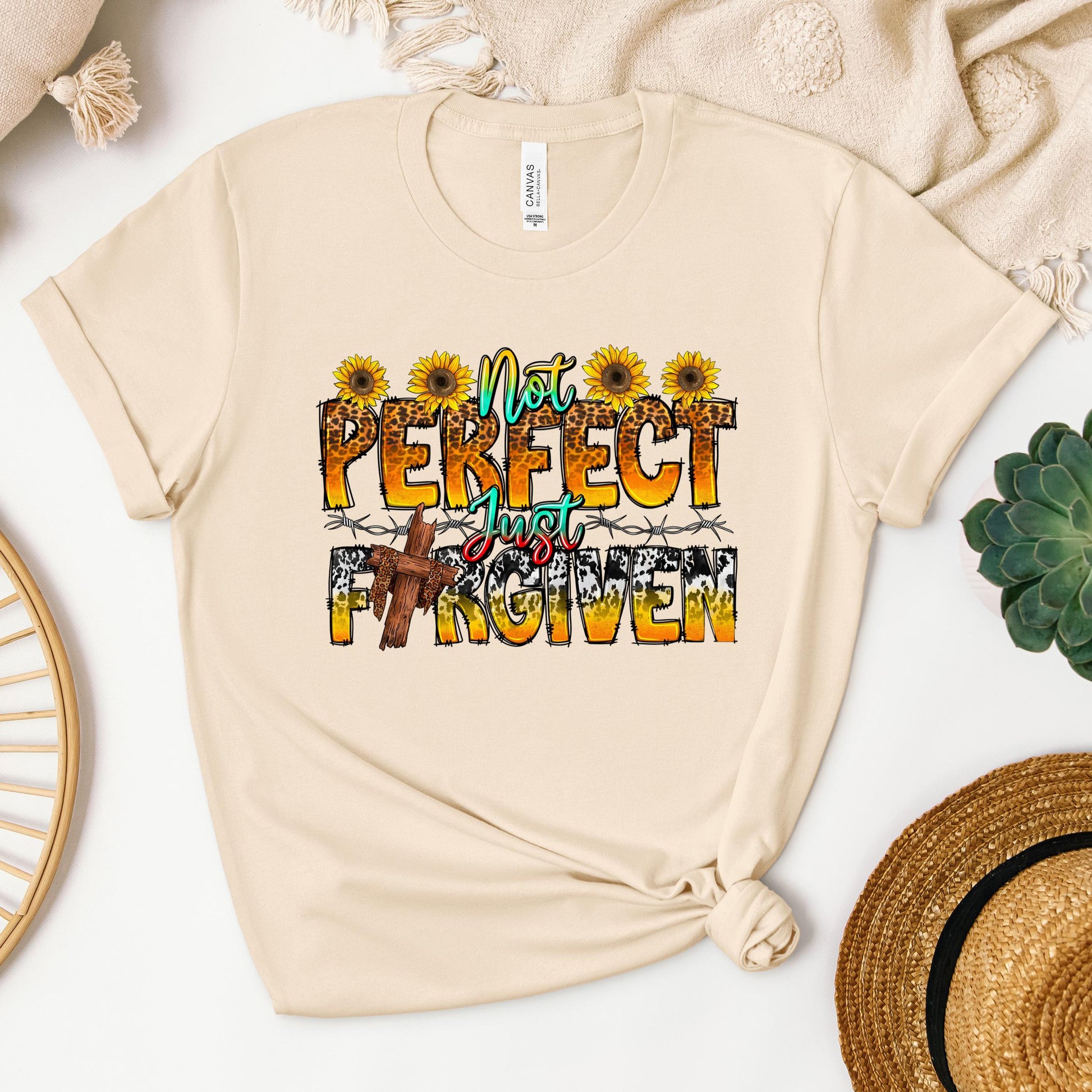 Not Perfect Just Forgiven Sunflower 01