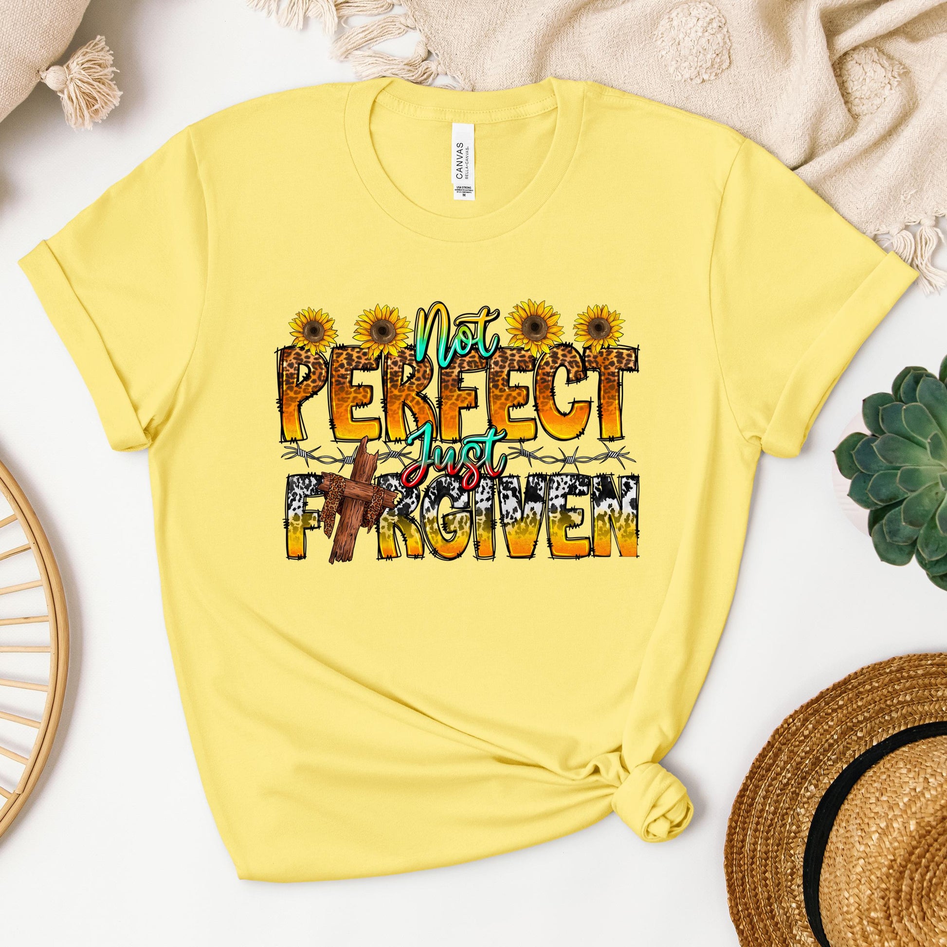 Not Perfect Just Forgiven Sunflower 01