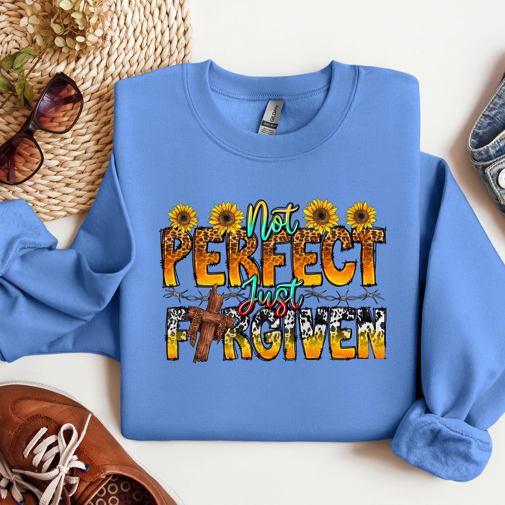 Not Perfect Just Forgiven Sunflower 01