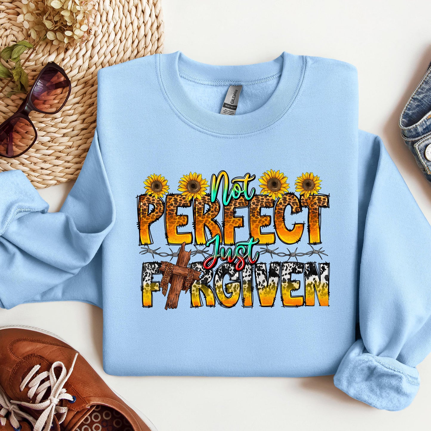 Not Perfect Just Forgiven Sunflower 01