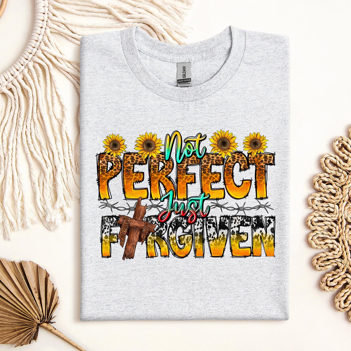 Not Perfect Just Forgiven Sunflower 01