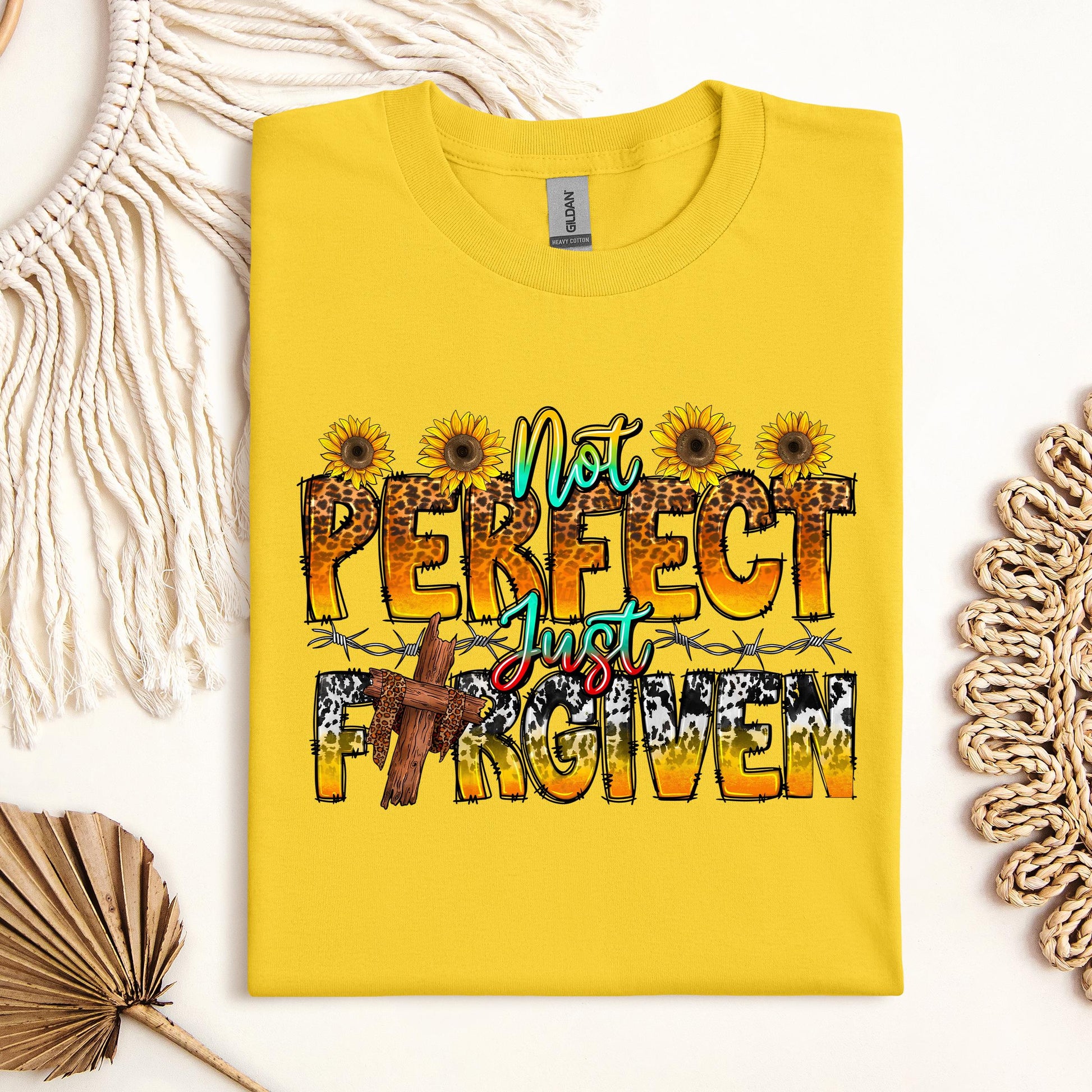 Not Perfect Just Forgiven Sunflower 01