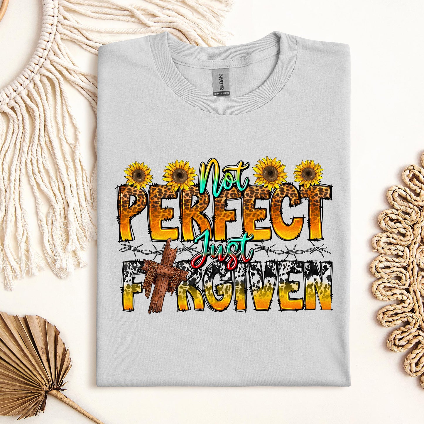 Not Perfect Just Forgiven Sunflower 01