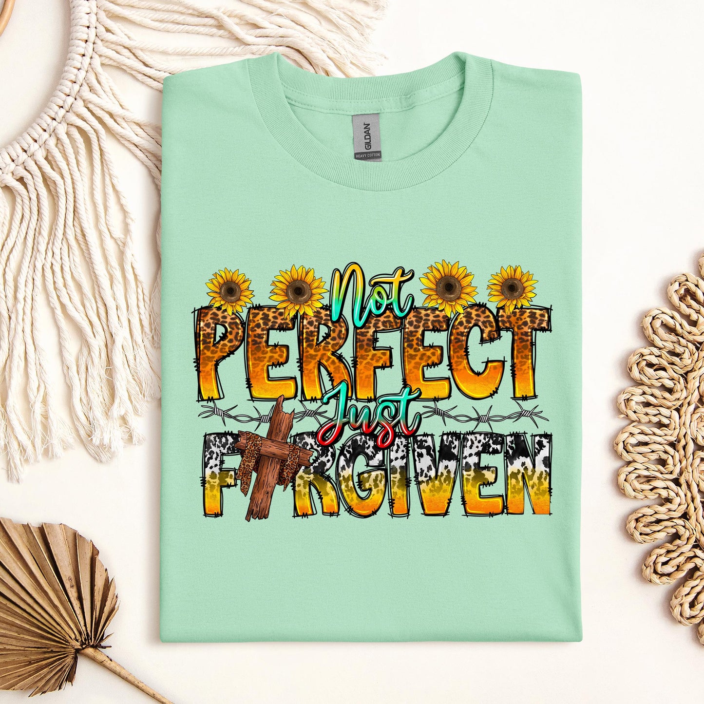 Not Perfect Just Forgiven Sunflower 01