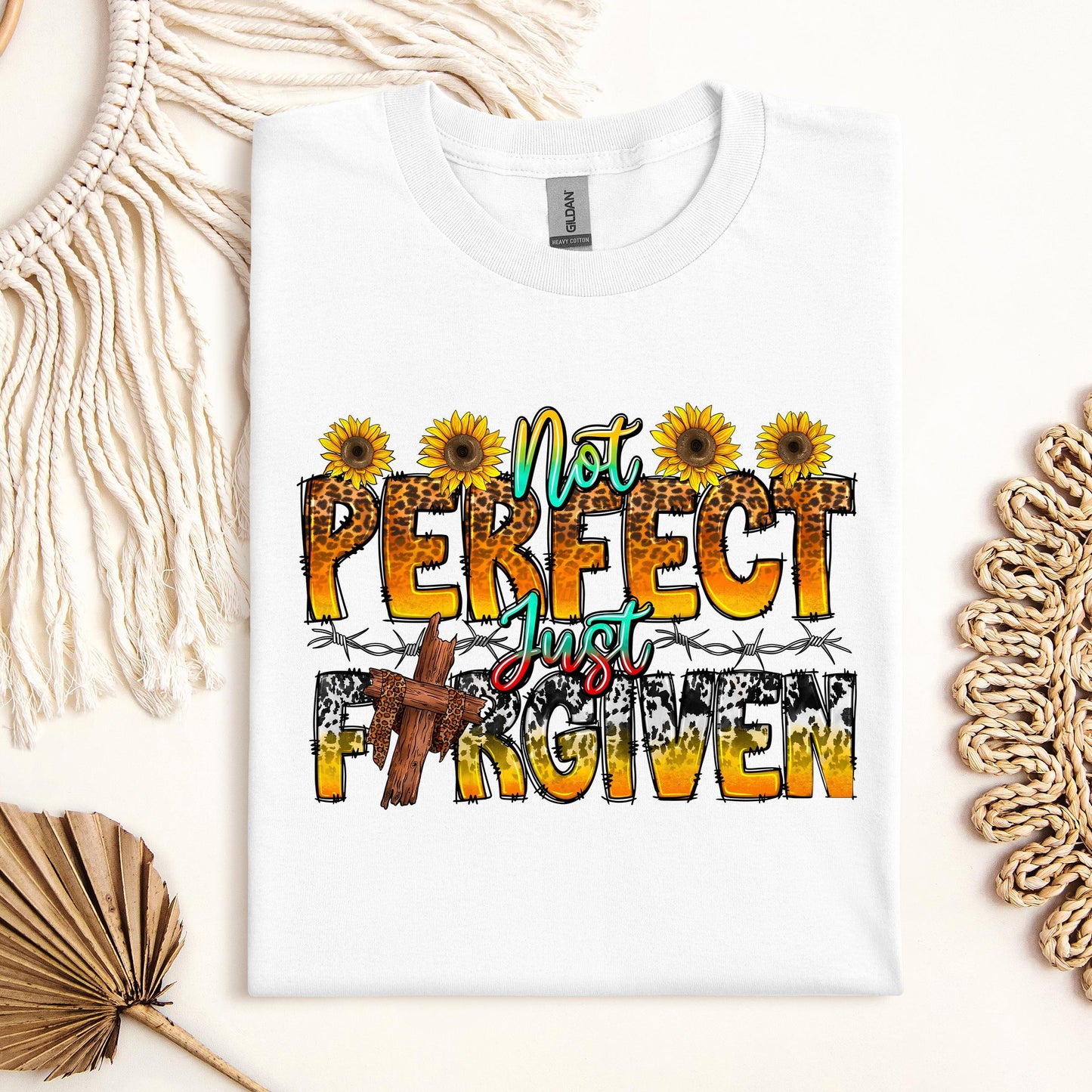 Not Perfect Just Forgiven Sunflower 01