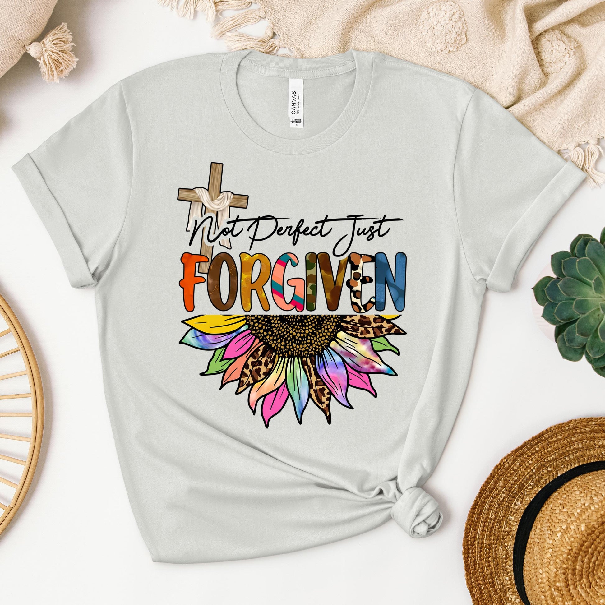 Not Perfect Just Forgiven Sunflower 02
