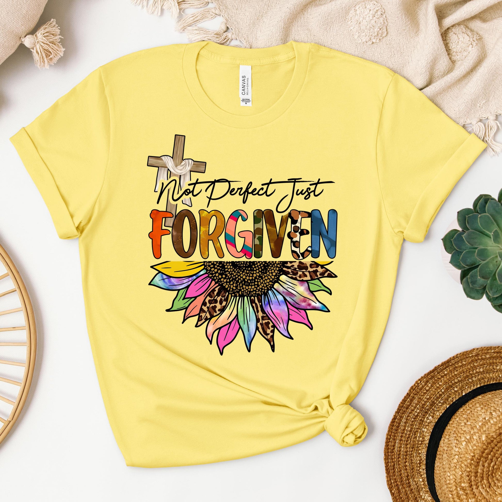 Not Perfect Just Forgiven Sunflower 02