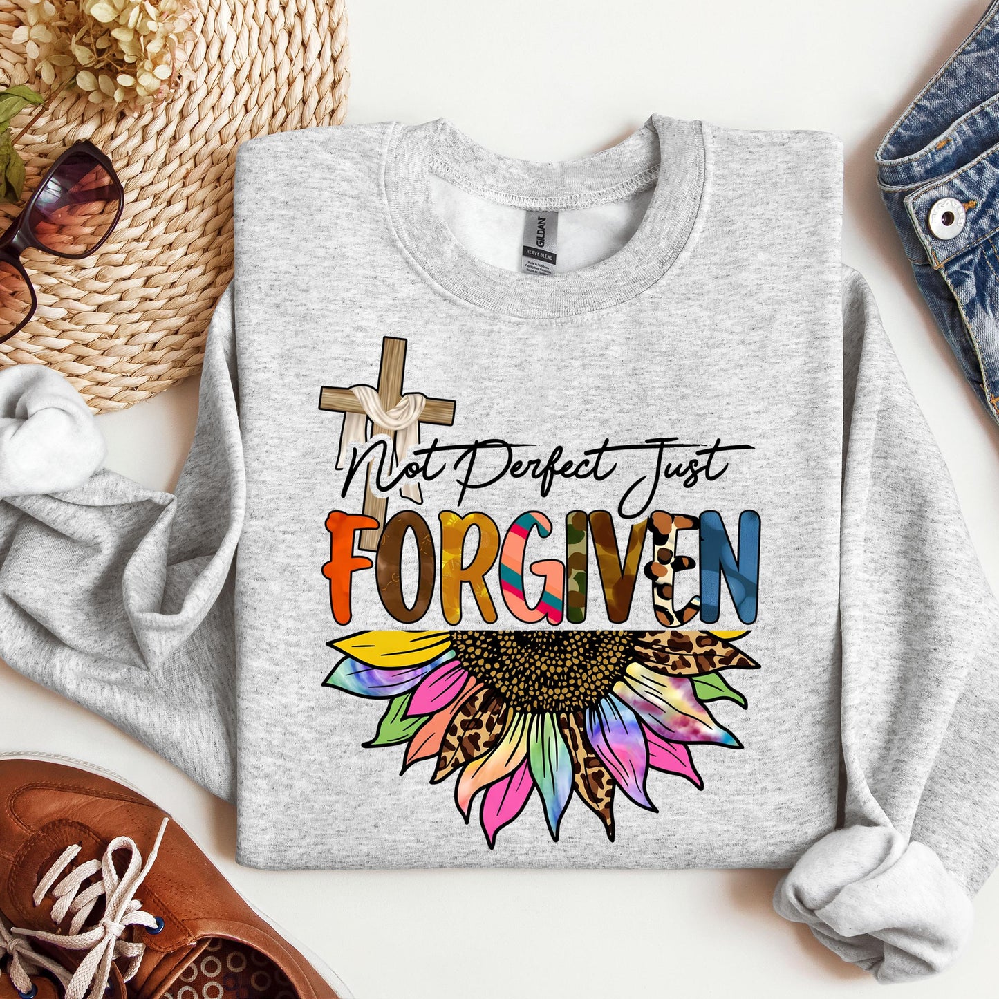 Not Perfect Just Forgiven Sunflower 02