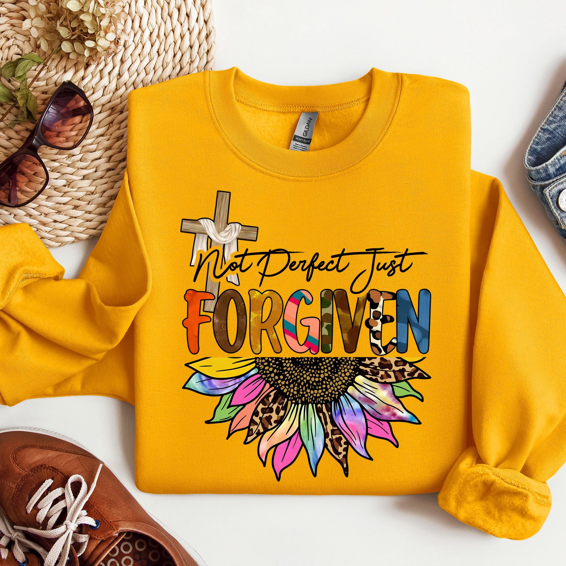 Not Perfect Just Forgiven Sunflower 02