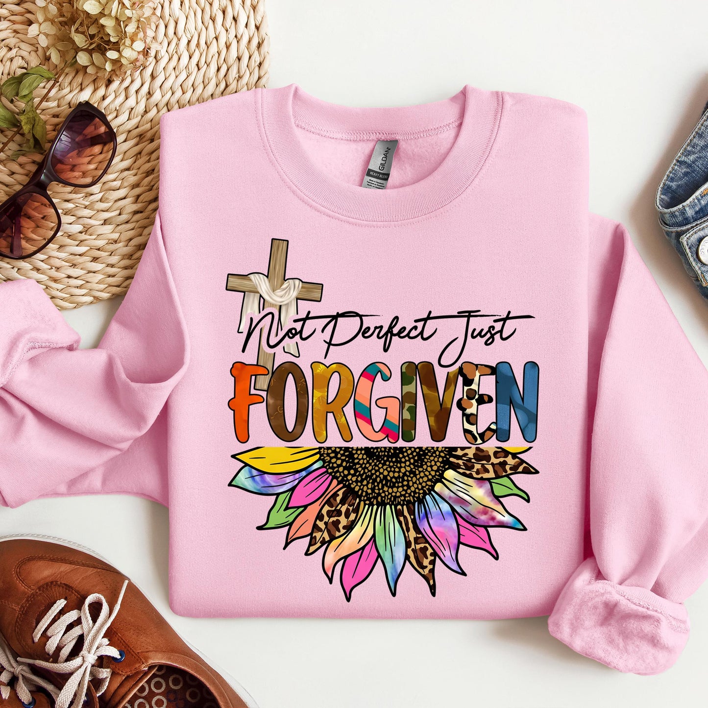 Not Perfect Just Forgiven Sunflower 02