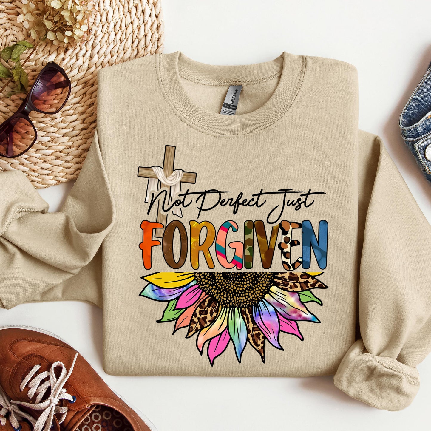 Not Perfect Just Forgiven Sunflower 02