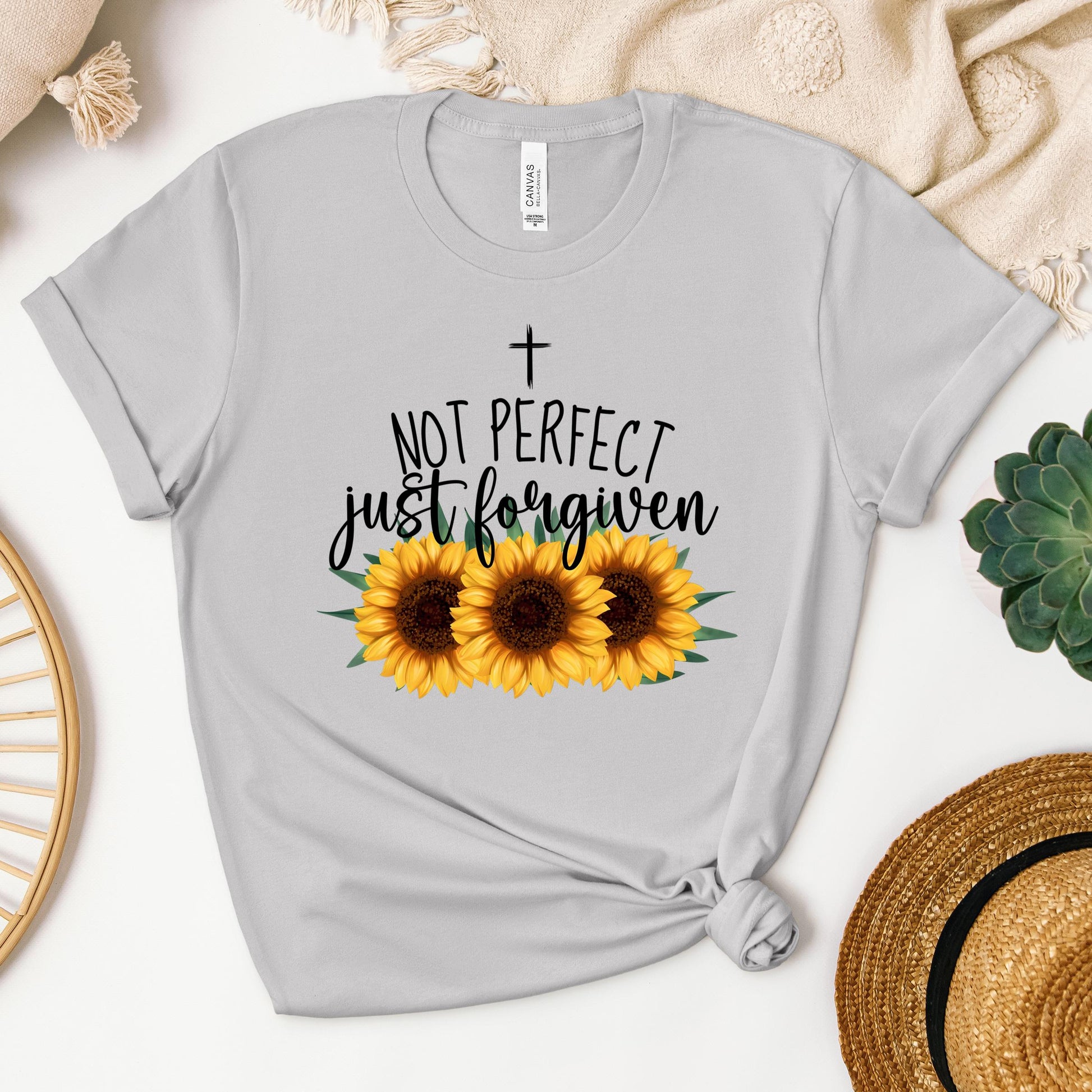 Not Perfect Just Forgiven Sunflower 03