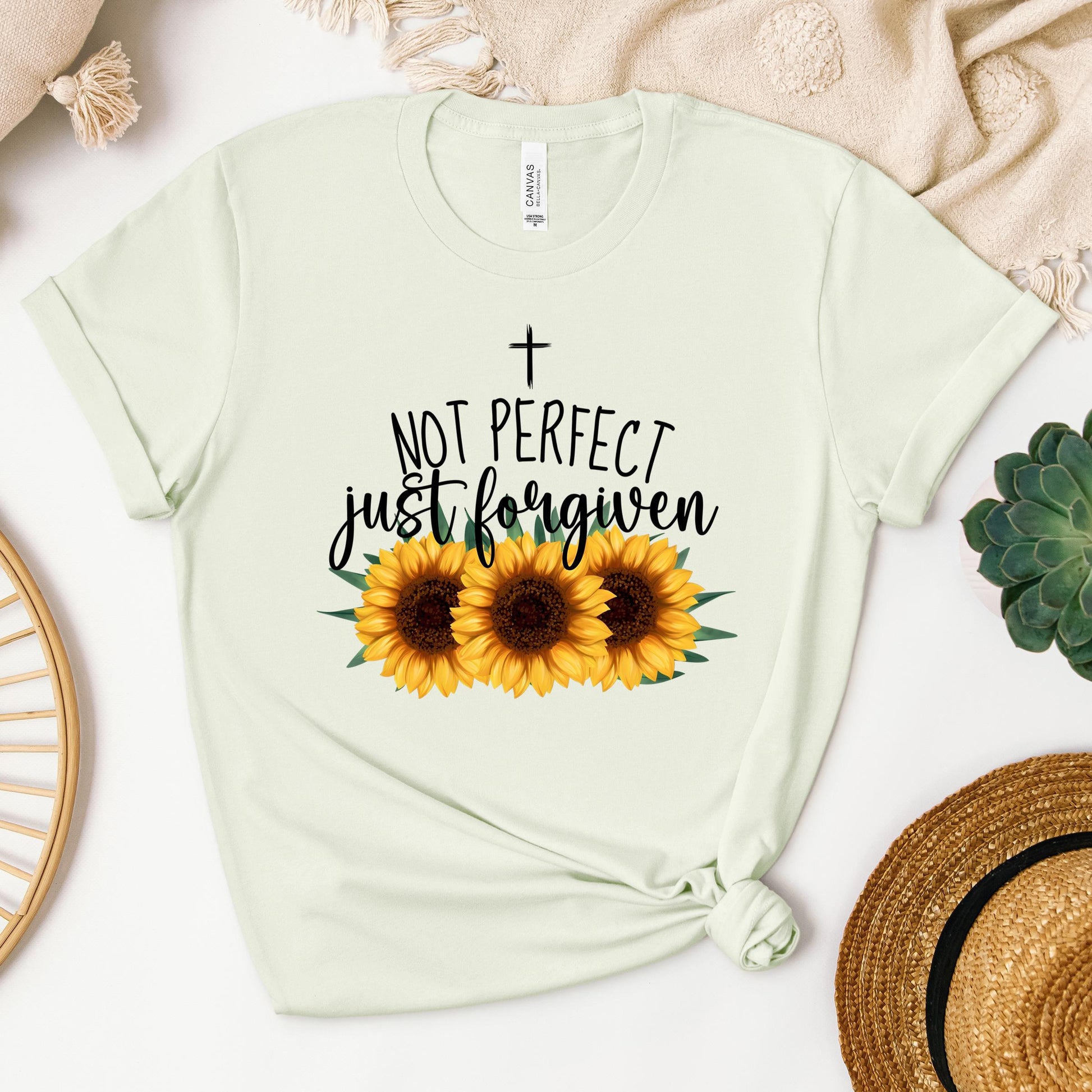 Not Perfect Just Forgiven Sunflower 03