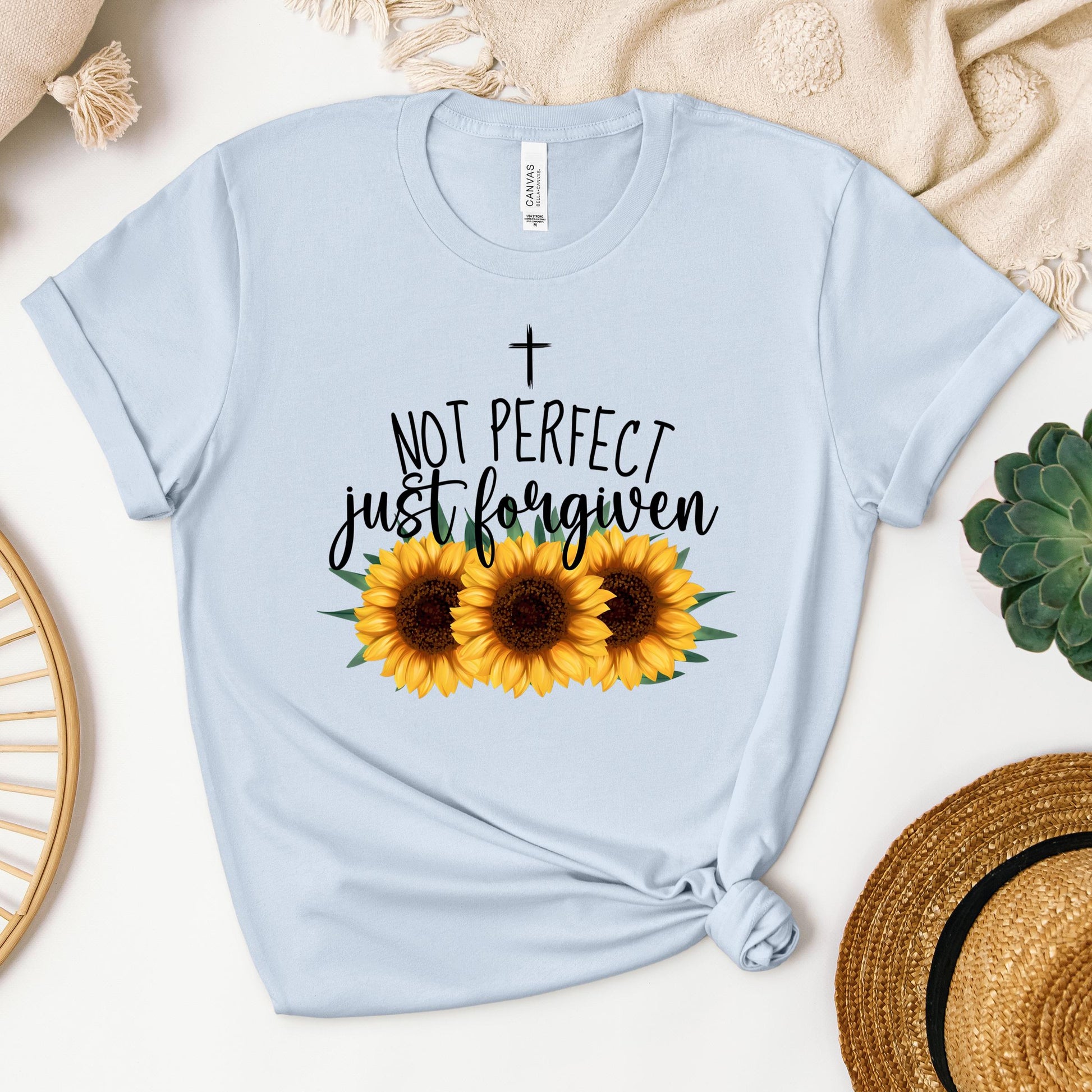 Not Perfect Just Forgiven Sunflower 03