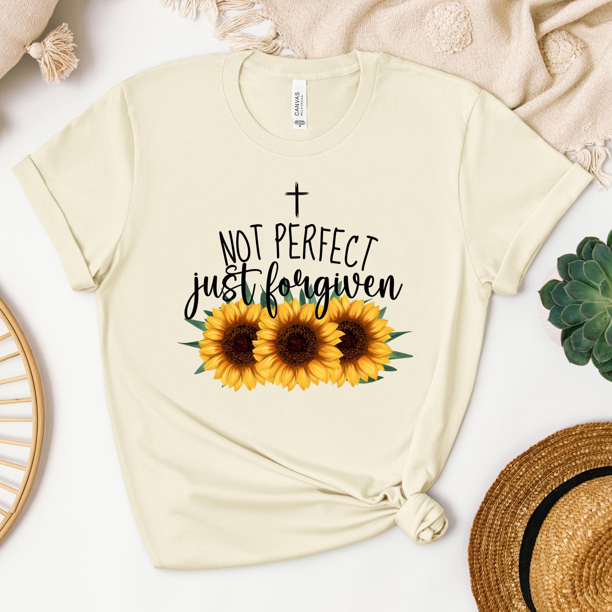 Not Perfect Just Forgiven Sunflower 03