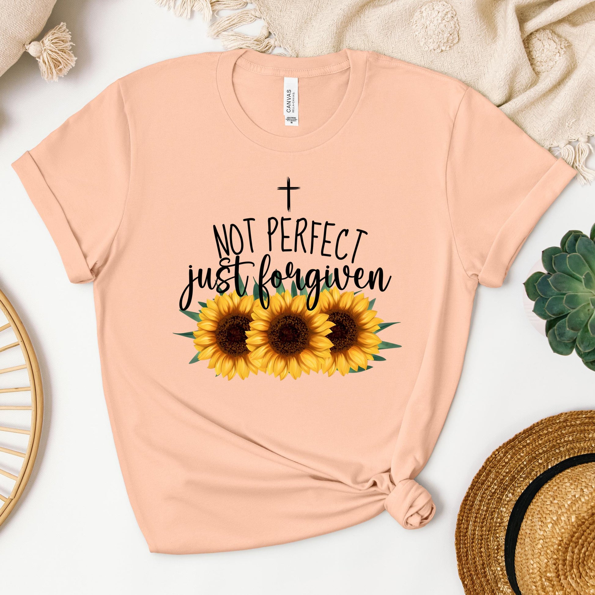 Not Perfect Just Forgiven Sunflower 03