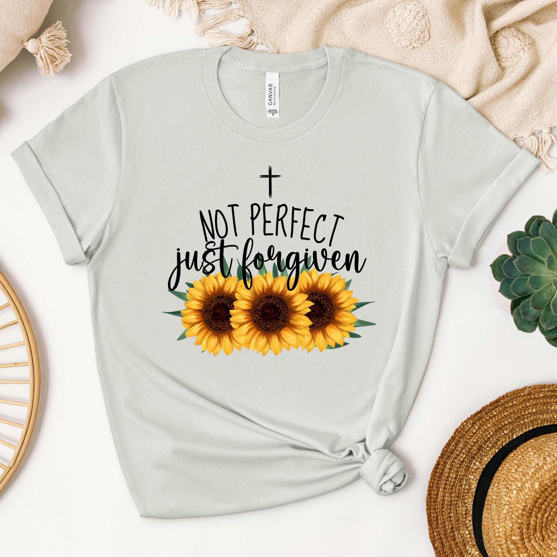 Not Perfect Just Forgiven Sunflower 03