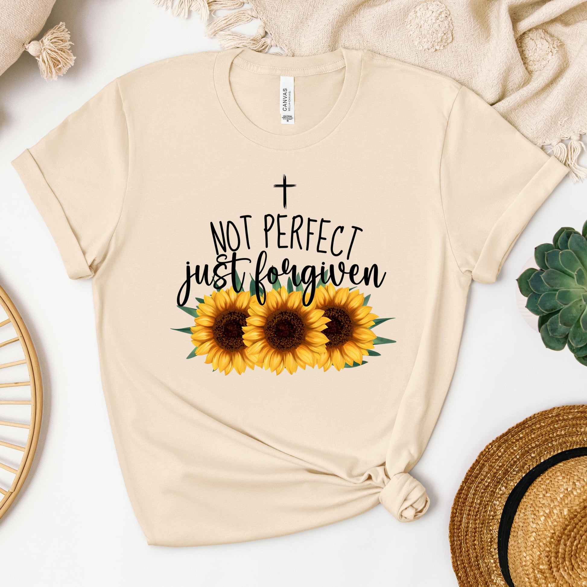 Not Perfect Just Forgiven Sunflower 03