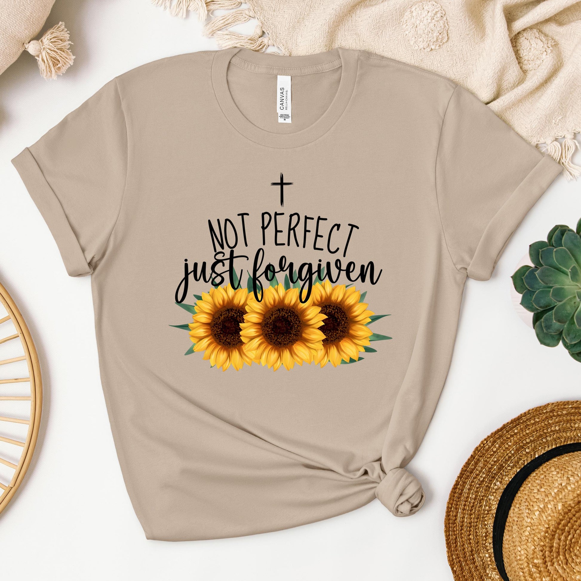 Not Perfect Just Forgiven Sunflower 03