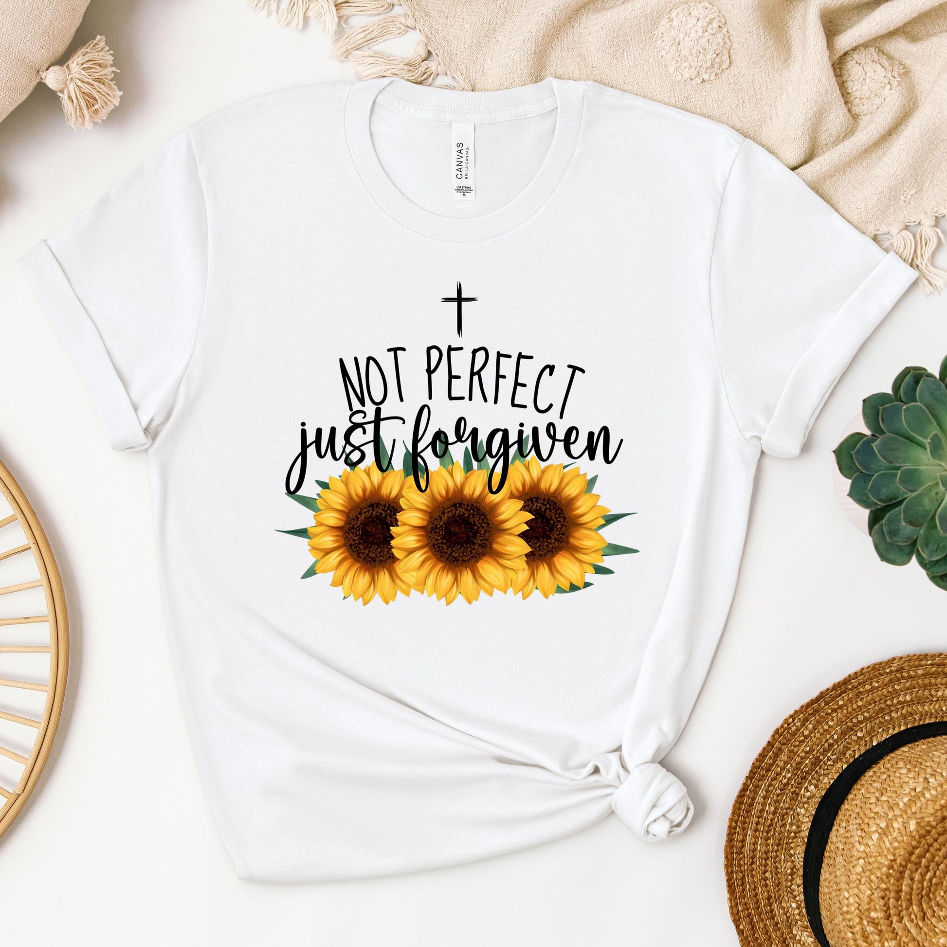 Not Perfect Just Forgiven Sunflower 03
