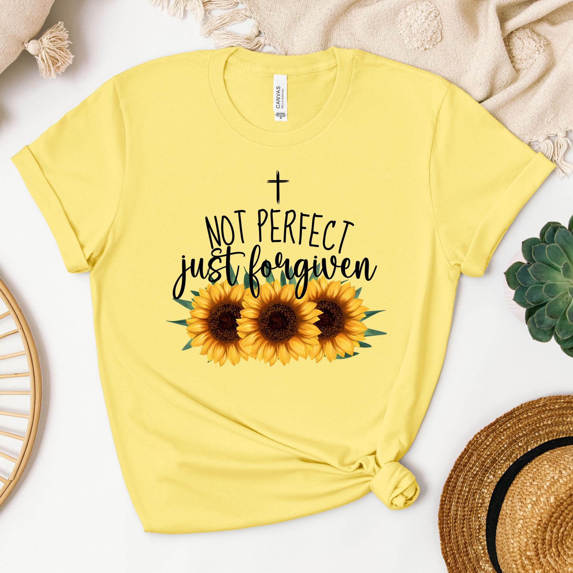 Not Perfect Just Forgiven Sunflower 03