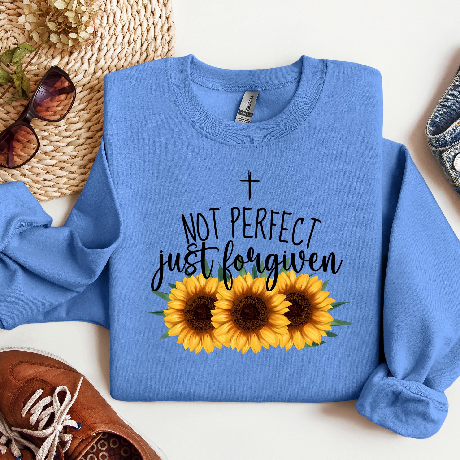 Not Perfect Just Forgiven Sunflower 03