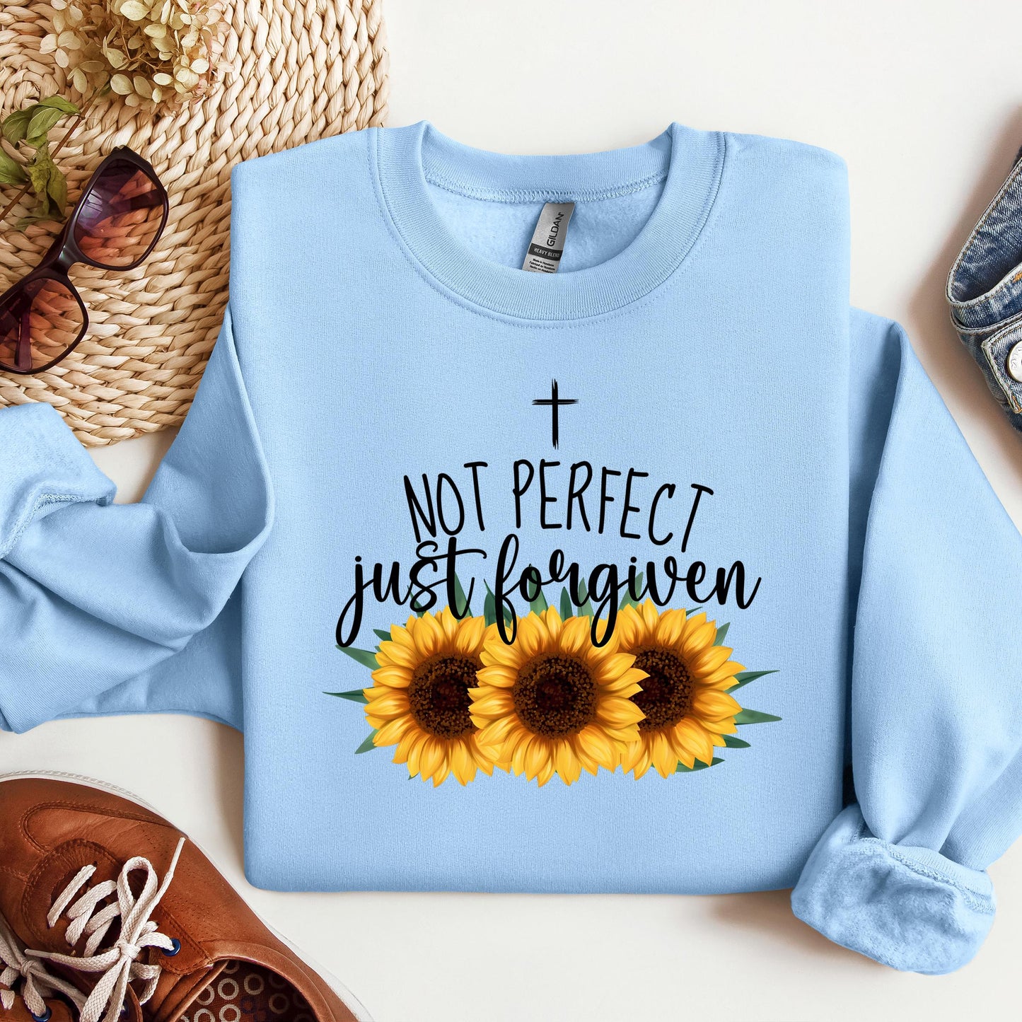 Not Perfect Just Forgiven Sunflower 03
