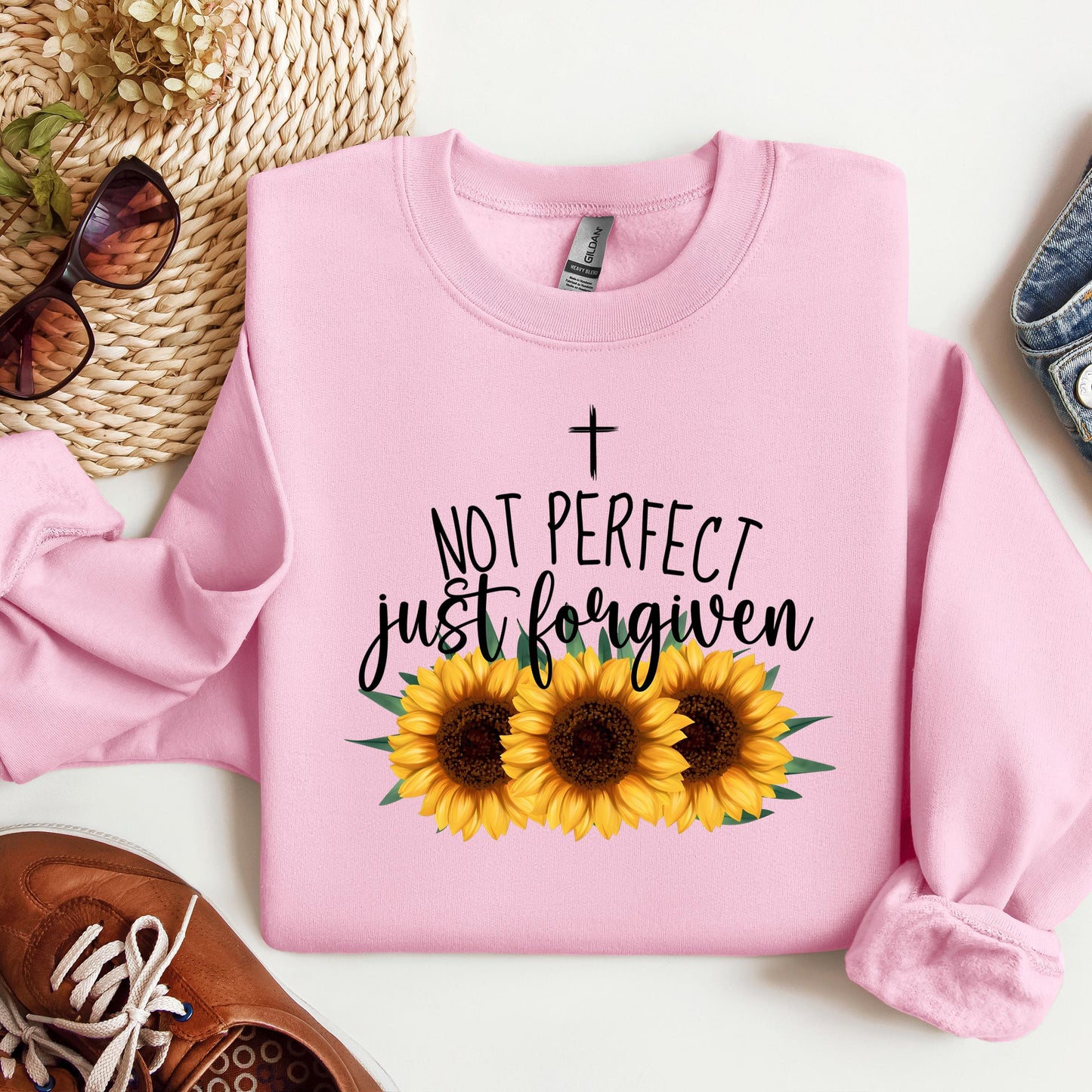 Not Perfect Just Forgiven Sunflower 03