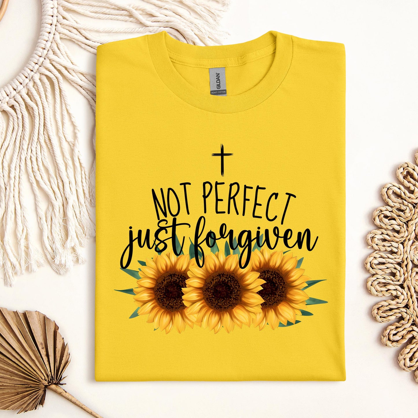 Not Perfect Just Forgiven Sunflower 03