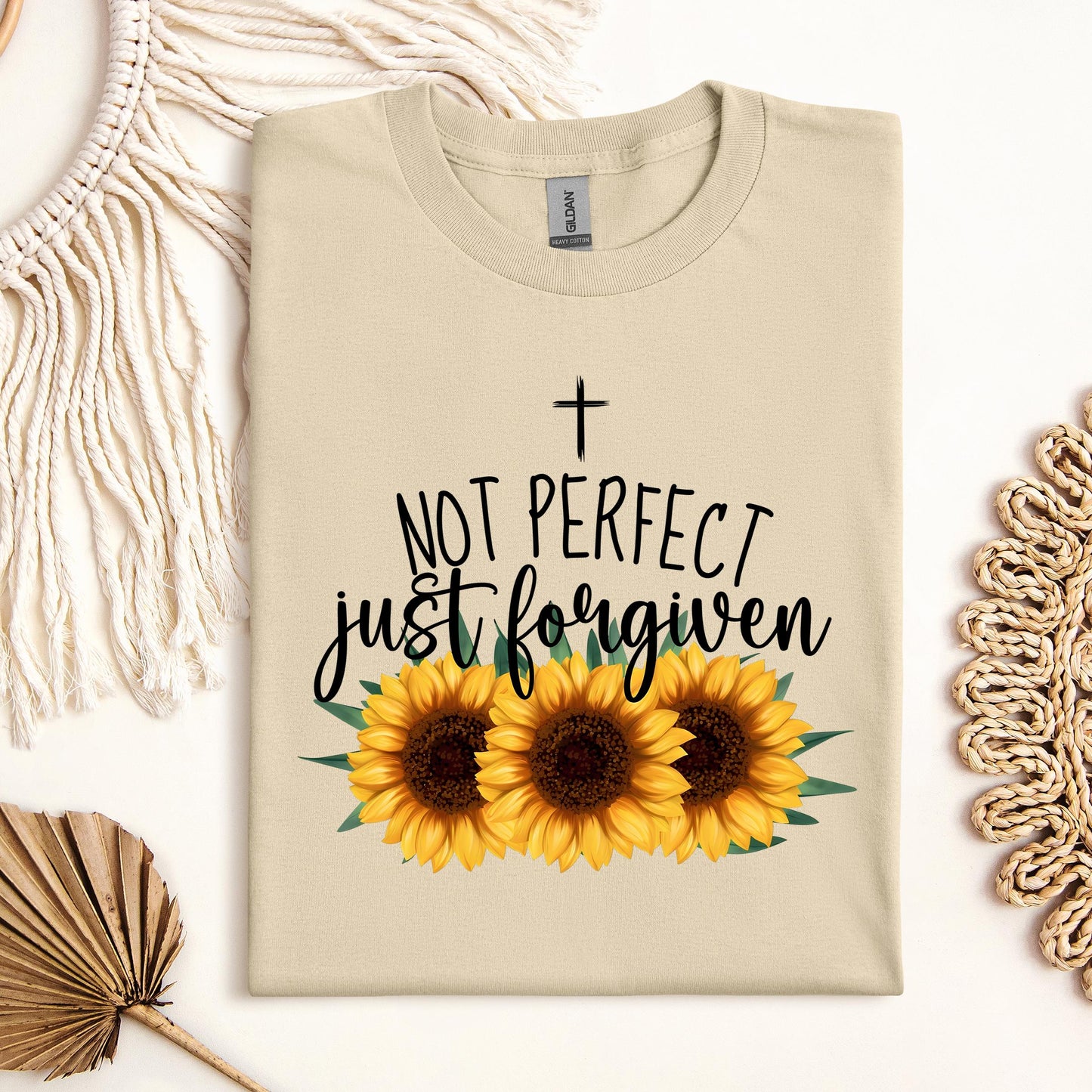 Not Perfect Just Forgiven Sunflower 03