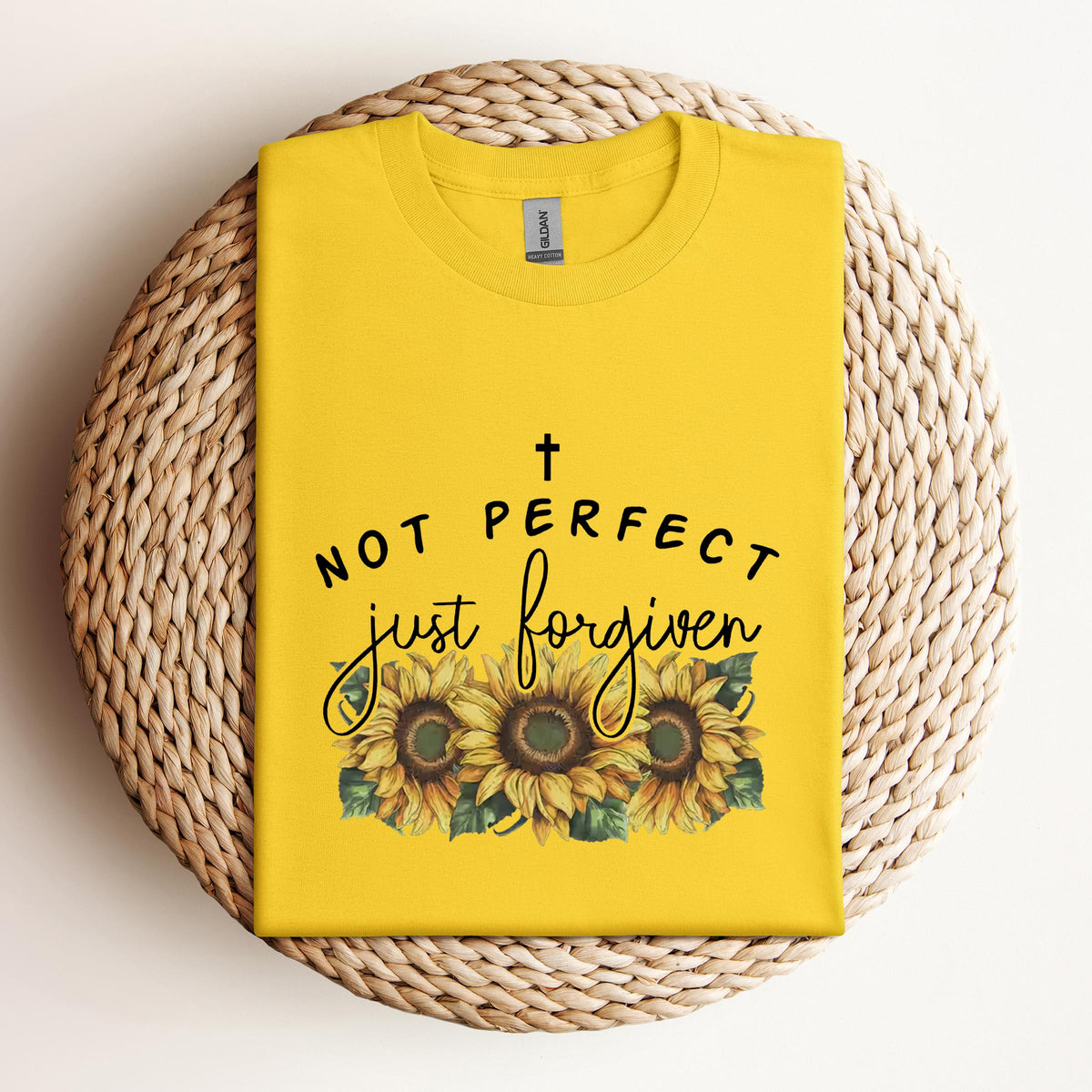 Not Perfect Just Forgiven Sunflower