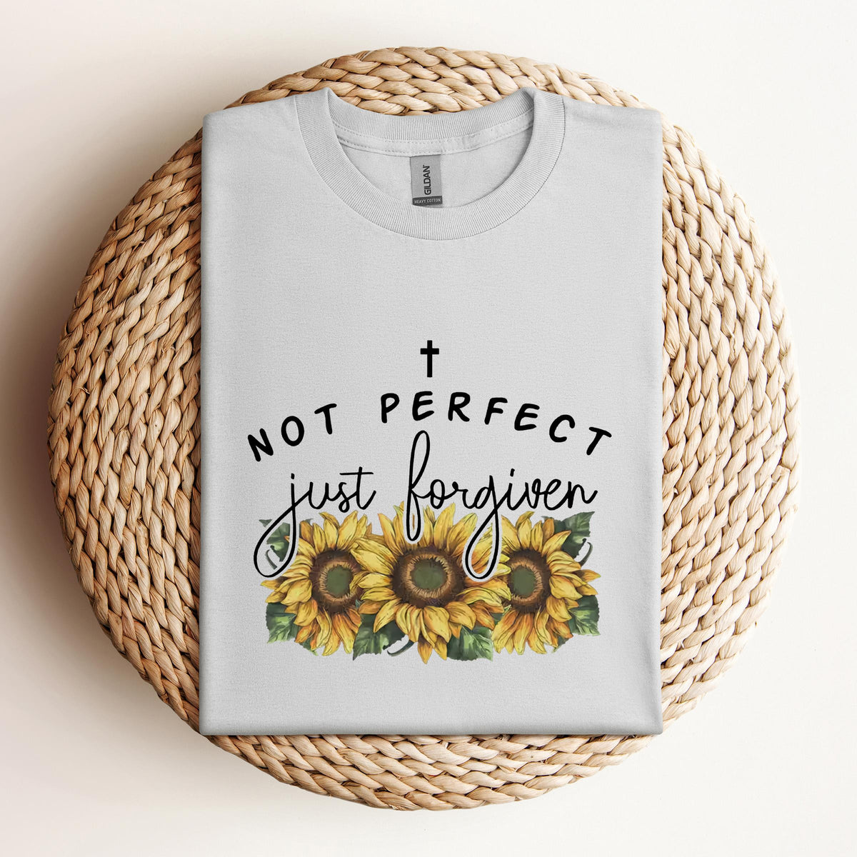 Not Perfect Just Forgiven Sunflower