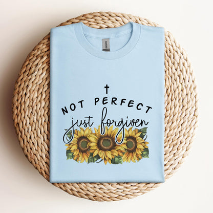 Not Perfect Just Forgiven Sunflower