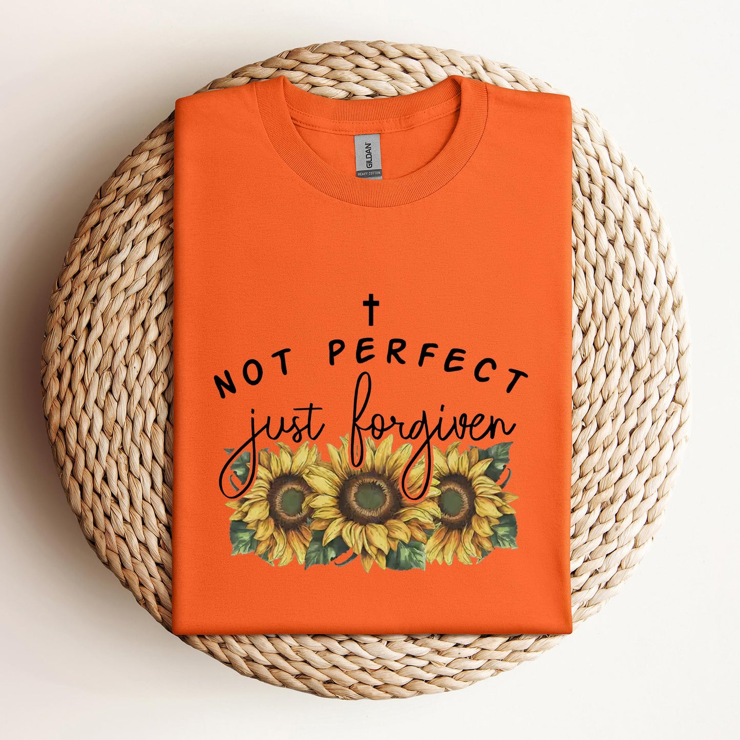 Not Perfect Just Forgiven Sunflower