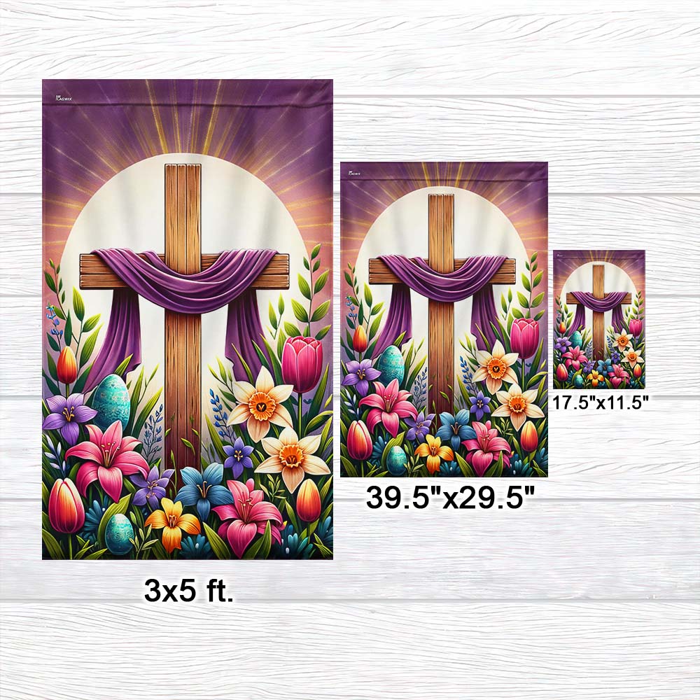 FLAGWIX  Easter Day Christian Cross Flag