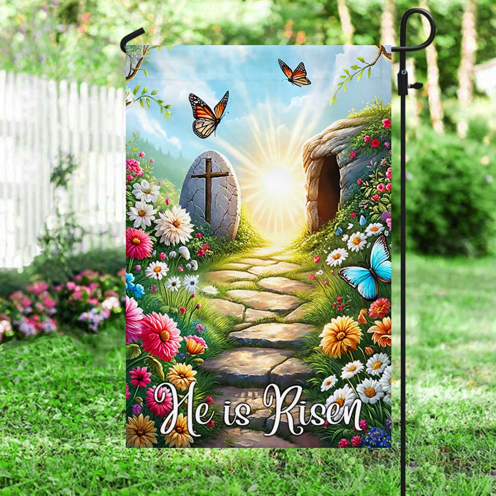 FLAGWIX  Resurrection of Jesus Easter Day He Is Risen Christian Flag