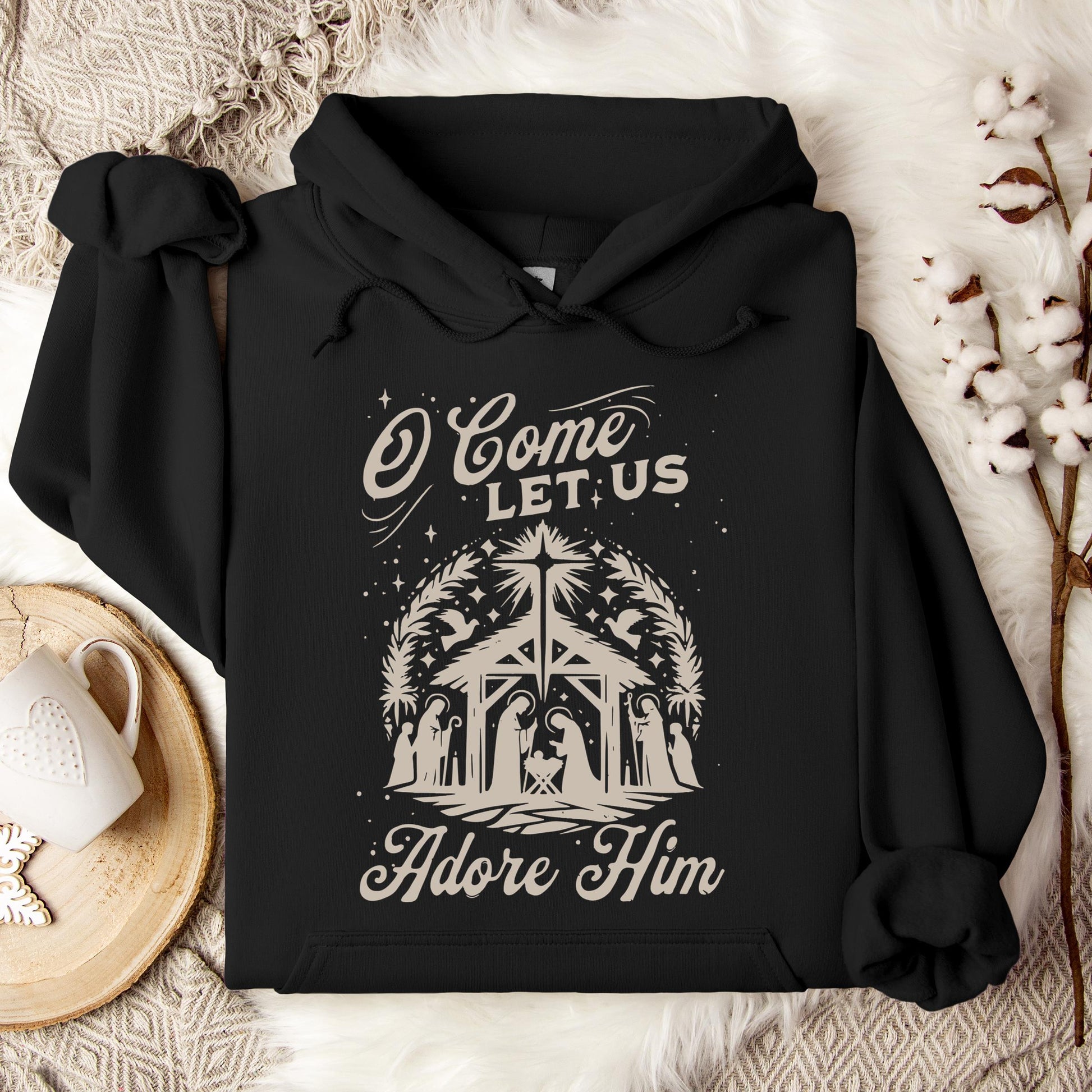 O Come Let Us Adore Him 02 Hoodie