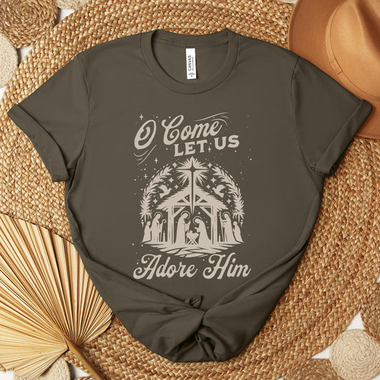 O Come Let Us Adore Him 02 Premium T-shirt