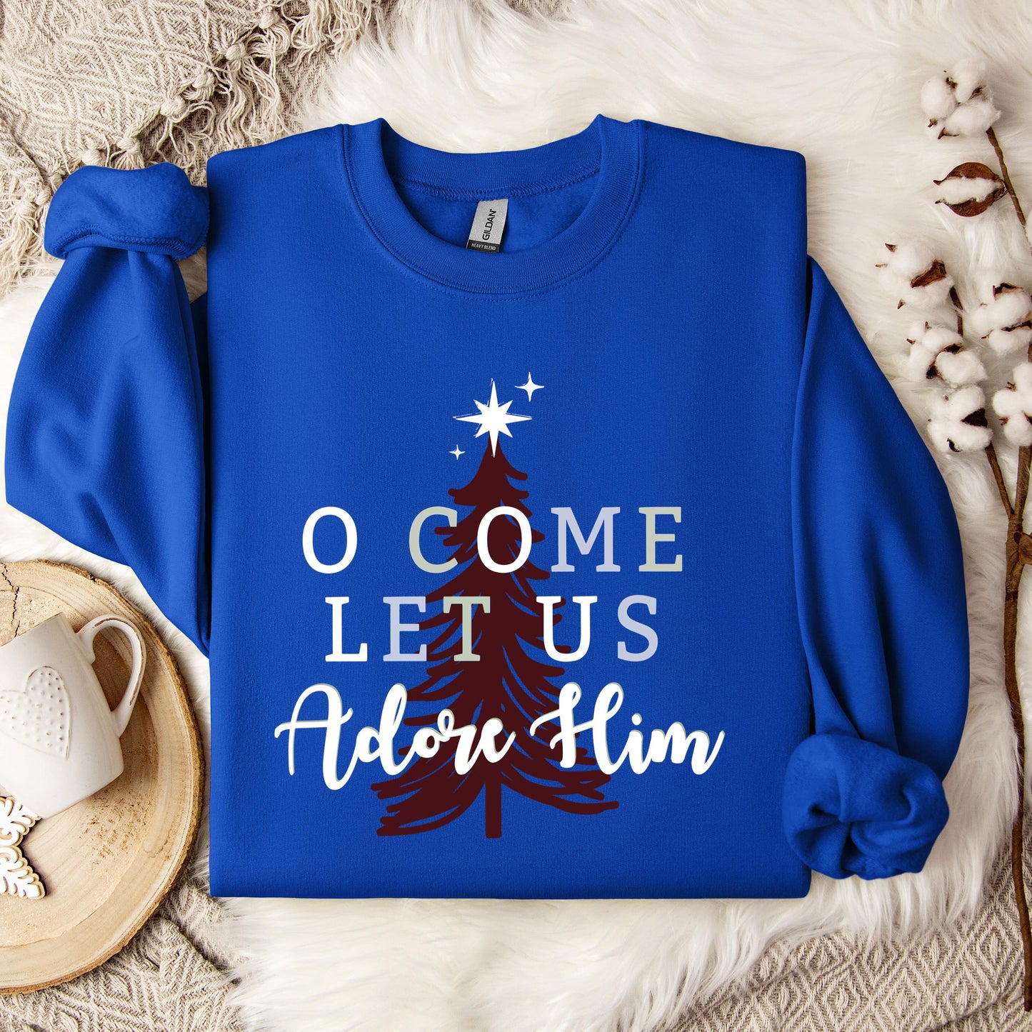 O Come Let Us Adore Him 03 Sweatshirt