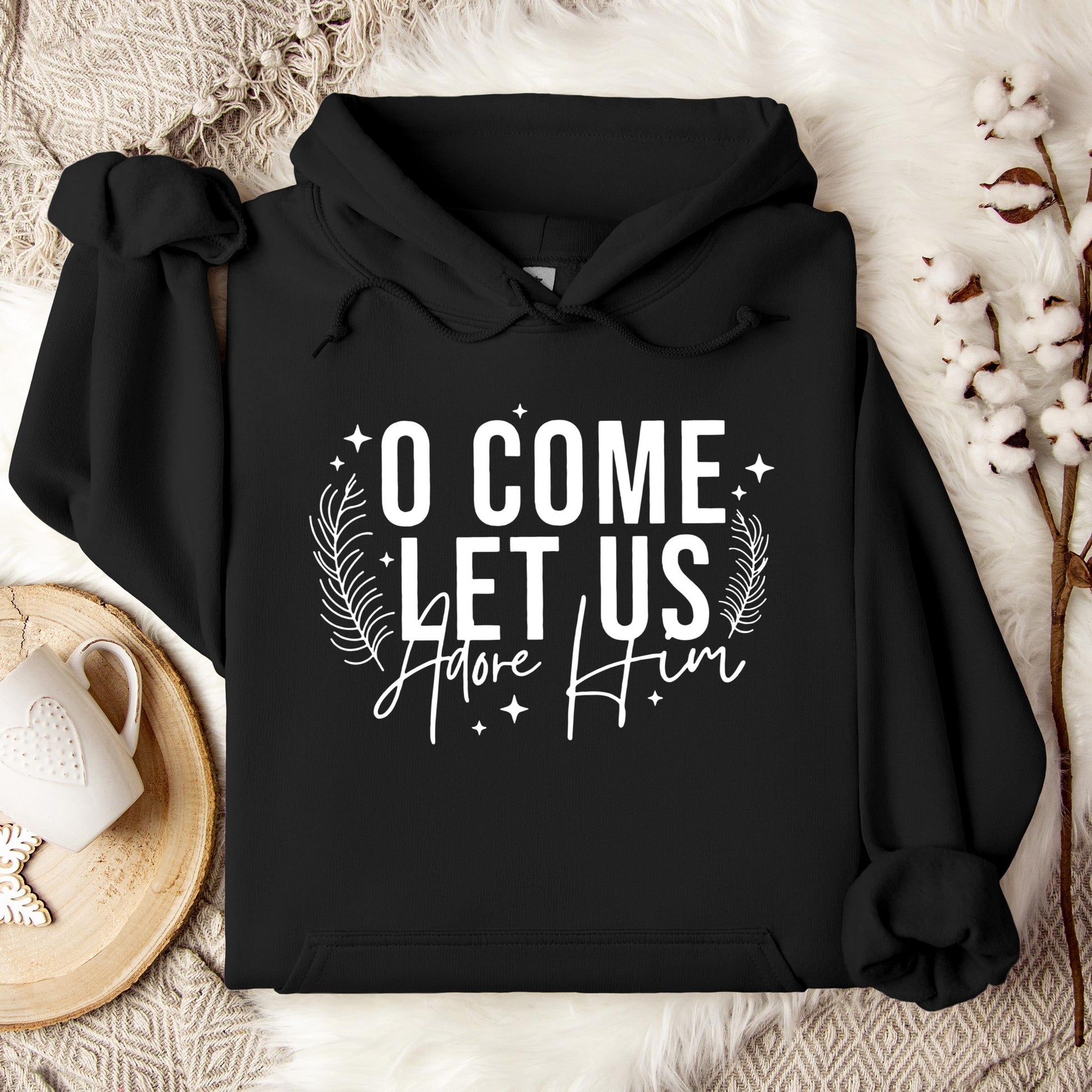 O Come Let Us Adore Him 04 Hoodie