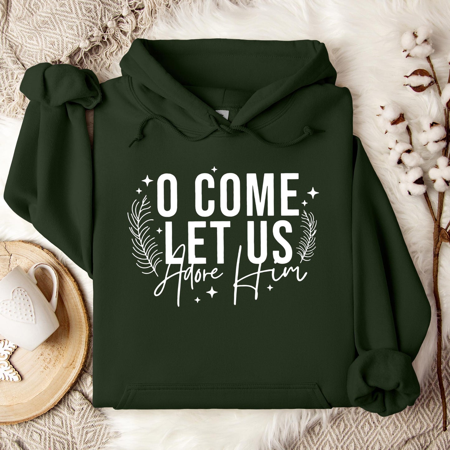 O Come Let Us Adore Him 04 Hoodie