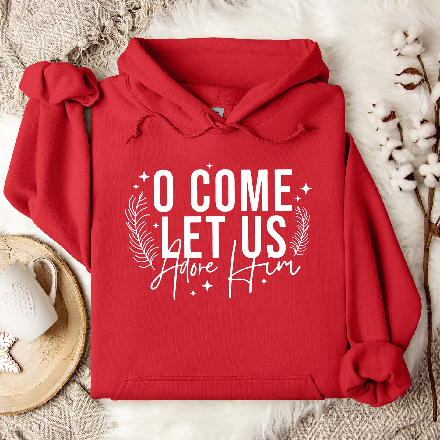 O Come Let Us Adore Him 04 Hoodie