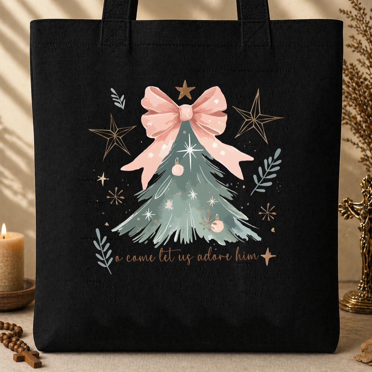 O Come Let Us Adore Him 07 Tote Bag