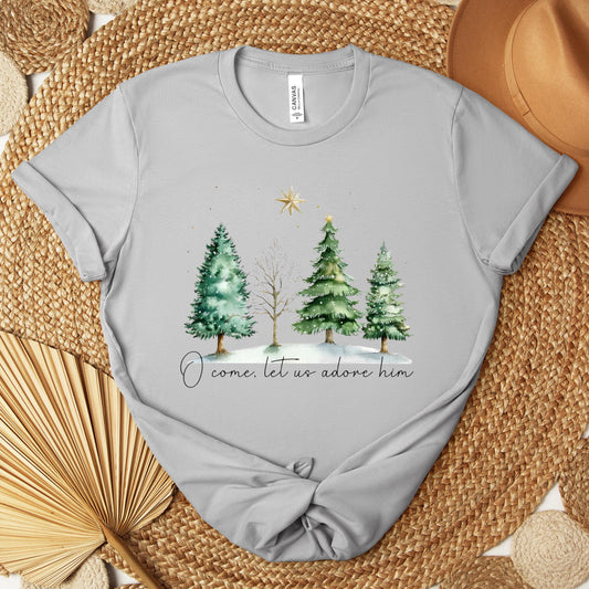 O Come Let Us Adore Him Premium T-shirt