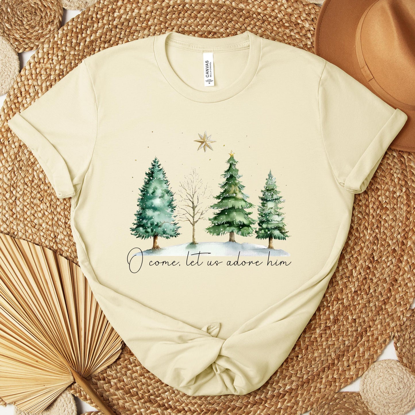 O Come Let Us Adore Him Premium T-shirt