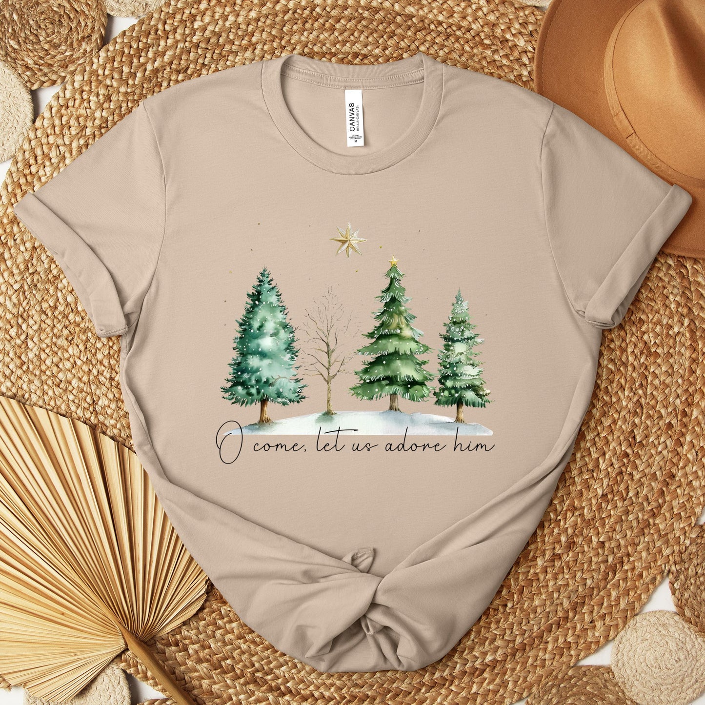 O Come Let Us Adore Him Premium T-shirt